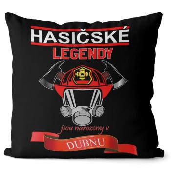 Polštář Hasičské legendy – měsíce (Velikost: 55 x 55 cm, Měsíc: 04 – Duben)