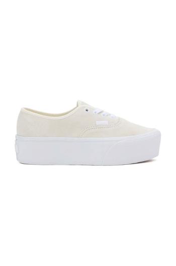 Semišové tenisky Vans Authentic Stackform béžová barva, VN000CN0CDA1