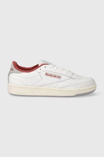 Kožené sneakers boty Reebok Club C 85 bílá barva