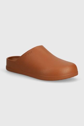 Pantofle Crocs Dylan Clog pánské, hnědá barva, 209366