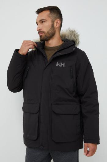 Bunda Helly Hansen REINE PARKA pánská, černá barva, přechodná, 53630