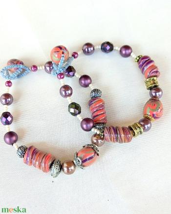 „Cinderella” egysoros ékszergyurma- és vegyesgyöngy karkötők