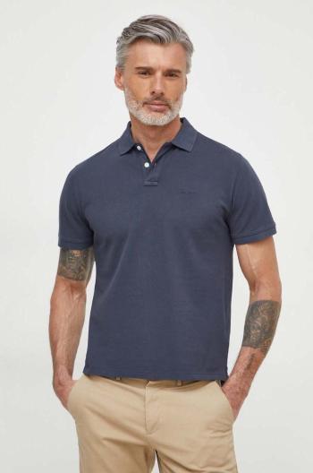 Bavlněné polo tričko Pepe Jeans NEW OLIVER GD tmavomodrá barva, PM542099