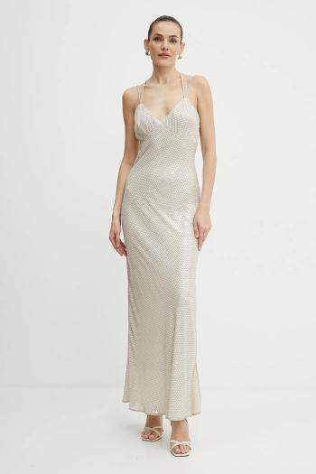 Šaty Twinset béžová farba, maxi, áčkový strih, 251TT2130