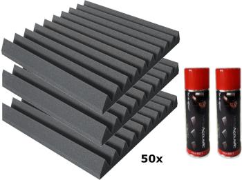 Mega Acoustic PA-PMK-4 50x50 Dark Gray SET Dark Grey Absorpční penový panel