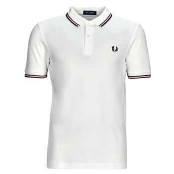 Fred Perry  TWIN TIPPED FRED PERRY SHIRT  Polokošele s krátkym rukávom Biela