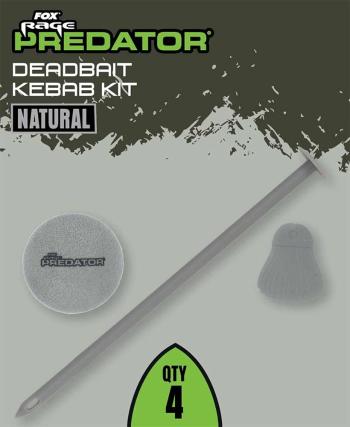 Fox rage predator sada ležící nástrahy deadbait kebab kit - natural