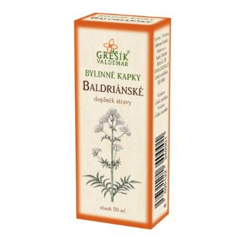 Grešík Balderiánske ( valeriánske ) bylinné kvapky 50ml