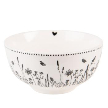 Porcelánová miska s květinami Flora And Fauna - Ø 14*7cm/ 500ml FAFBO