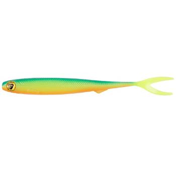 Fox rage gumová nástraha slick finesse super soft uv blue back chartreuse - 20 cm