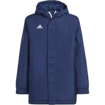 adidas ENTRADA 22 STADIUM JACKET Juniorská fotbalová bunda, tmavě modrá, velikost