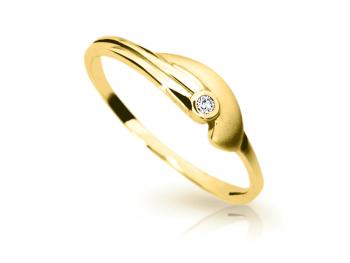 Cutie Diamonds Krásný prsten ze žlutého zlata s briliantem DZ6719-1662-10-X-1 58 mm