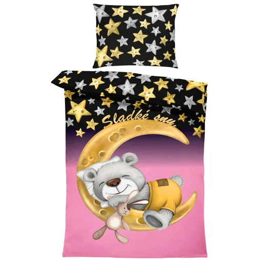 Povlečení pro miminka Sladké sny - růžové