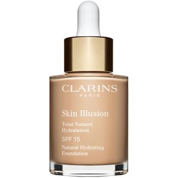 Clarins Skin Illusion Natural Hydrating Foundation rozjasňující hydratační make-up SPF 15 odstín 108.3N Organza 30 ml