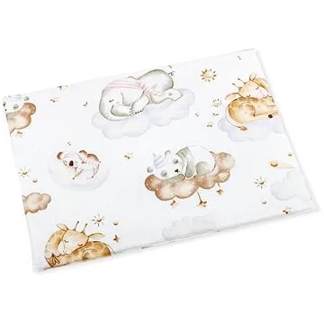 Bellatex pro kojence - 42 × 32 cm - tenký - zvířátka na obláčku (7220)