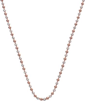 Hot Diamonds Stříbrný řetízek Emozioni Silver and Rose Gold Bead CH020