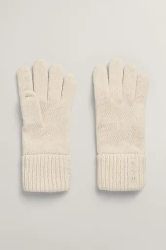 RUKAVICE GANT WOOL KNITTED GLOVES CREAM