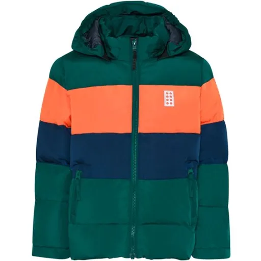 LEGO® kidswear LWJIPE 705 JACKET Chlapecká zimní bunda, tmavě zelená, velikost