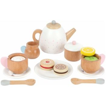 Small foot Wooden Tea Set with Cookies sada hraček ze dřeva 3 y+ 17 ks