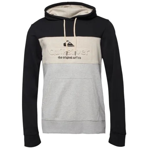 Quiksilver EMBOSS BLOCK Pánská mikina, šedá, velikost