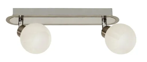 Nástěnná lampa 2X40W G9 saténově chromovaná ALABASTER