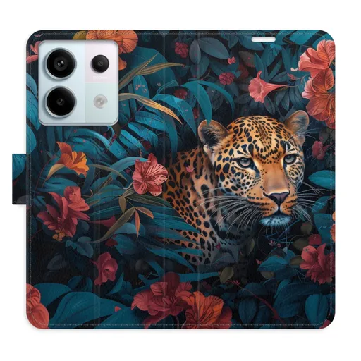 Flipové pouzdro iSaprio - Flower Jaguar 02 - Xiaomi Redmi Note 13 Pro 5G / Poco X6 5G