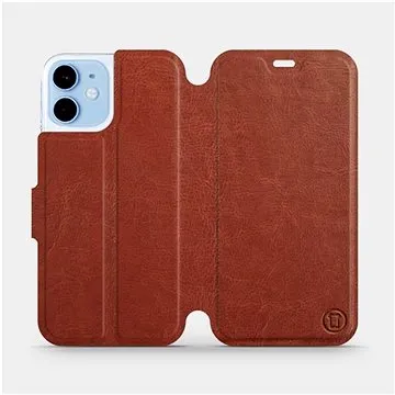 Flipové pouzdro na mobil Apple iPhone 12 mini v provedení  Brown