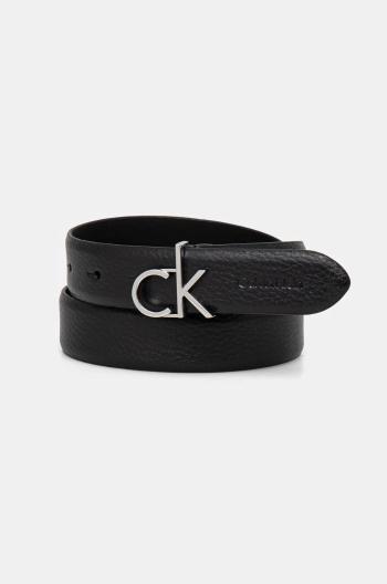 Kožený pásek Calvin Klein dámský, černá barva, K60K613073