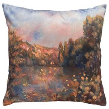 Scanquilt dekorační povlak na polštář Art Velvet monet-jezero (34910)