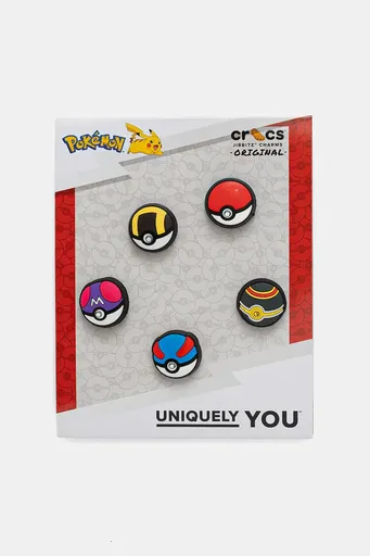 Připínačky na obuv Crocs Poke Ball 5-pack