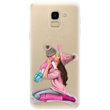 iSaprio Kissing Mom - Brunette and Girl pro Samsung Galaxy J6 (kmbrugirl-TPU2-GalJ6)