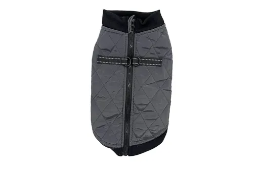 Vsepropejska Shield zimní bunda pro psa na ZIP Barva: Šedá, Délka zad (cm): 27, Obvod hrudníku: 30 - 34 cm