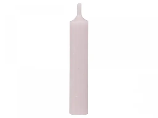 Růžová úzká krátká svíčka Short dinner rose - Ø 2 *11cm / 4.5h Chic Antique