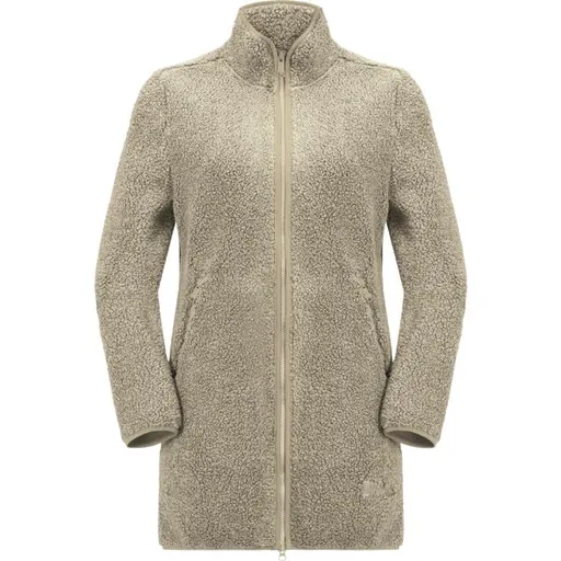 Jack Wolfskin HIGH CURL COAT W Dámský zimní kabát, béžová, velikost