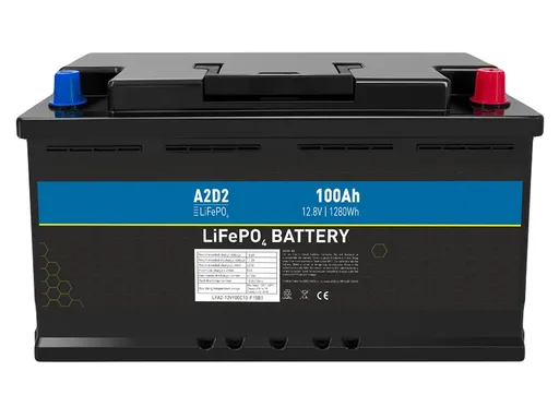 A2d2 baterie lifepo4 12,8 v 100ah f15 car battery case rept cells
