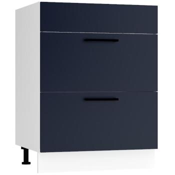 Konyhaszekrény Max D60pc S/2 Zasl sötétkék