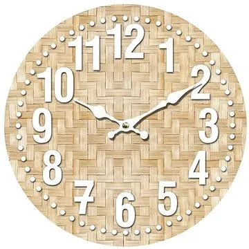 Goba hodiny Pletený bambus (1990975)