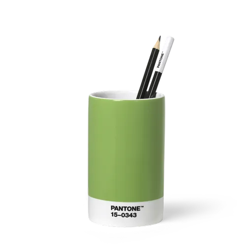 PANTONE Porcelánový stojánek na tužky - Green 15-0343