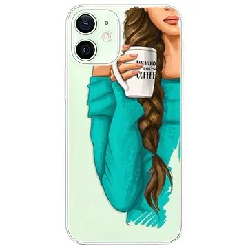 iSaprio My Coffe and Brunette Girl pro iPhone 12 mini (coffbru-TPU3-i12m)