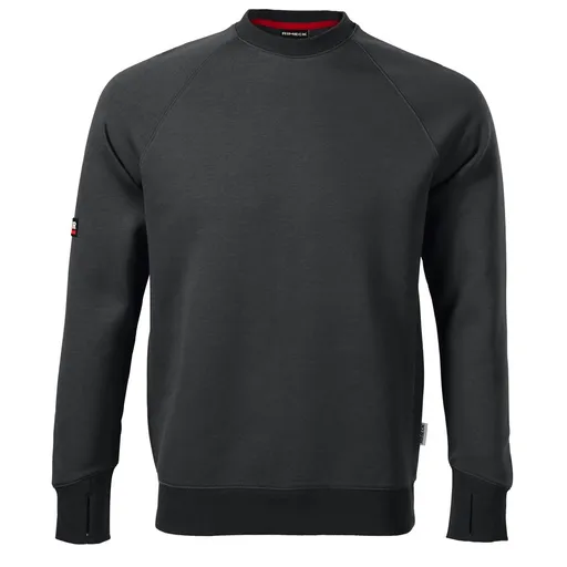 MALFINI Pánská mikina přes hlavu Vertex - Ebony gray | M