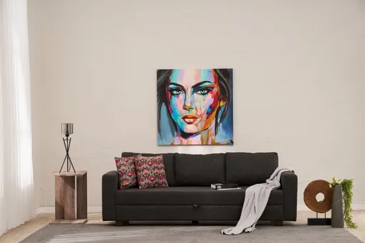 Trojmístná rozkládací pohovka Aly - Anthracite