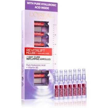 L’Oréal Paris Revitalift Filler vyplňující hyaluronové sérum v ampulích 7x1,3 ml