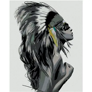 Diamondi - Diamantové malování - ŽENA NÁČELNICE, 40x50 cm, bez rámu a bez vypnutí plátna (603744A)