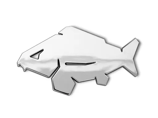 Delphin 3D nálepka Carp chrom,Delphin 3D nálepka Carp chrom