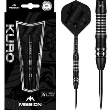 Šipky Mission steel Kuro M2 23g, black, 95% wolfram (17996)