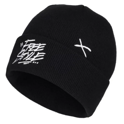 Lewro CAVEN Chlapecká pletená čepice, černá, velikost 12-15Y