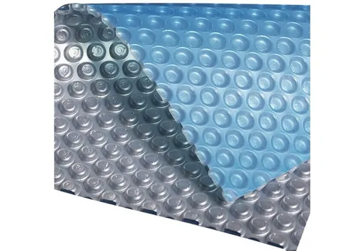 Solárna plachta modro strieborná pre bazény s Ø hladiny 3 m