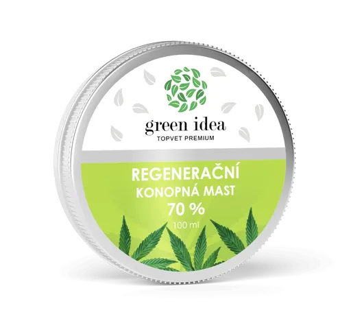 Konopná regenerační mast 70% 100 ml - Green idea