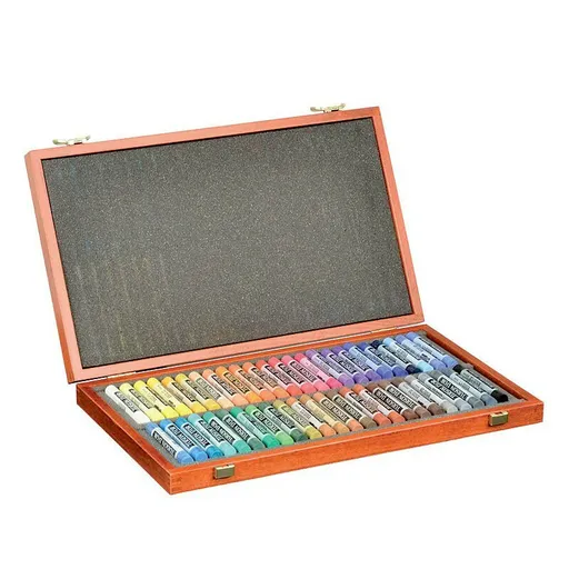 Luxusní sada pastelů Toison d'or 48ks v dřevěné kazetě