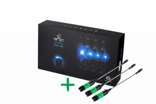 Nash Sada signalizátorů R4 Alarm 3+1 + 3xSiren Night Glo Bobbin Small,Nash Sada signalizátorů R4 Alarm 3+1 + 3xSiren Night Glo Bobbin Small